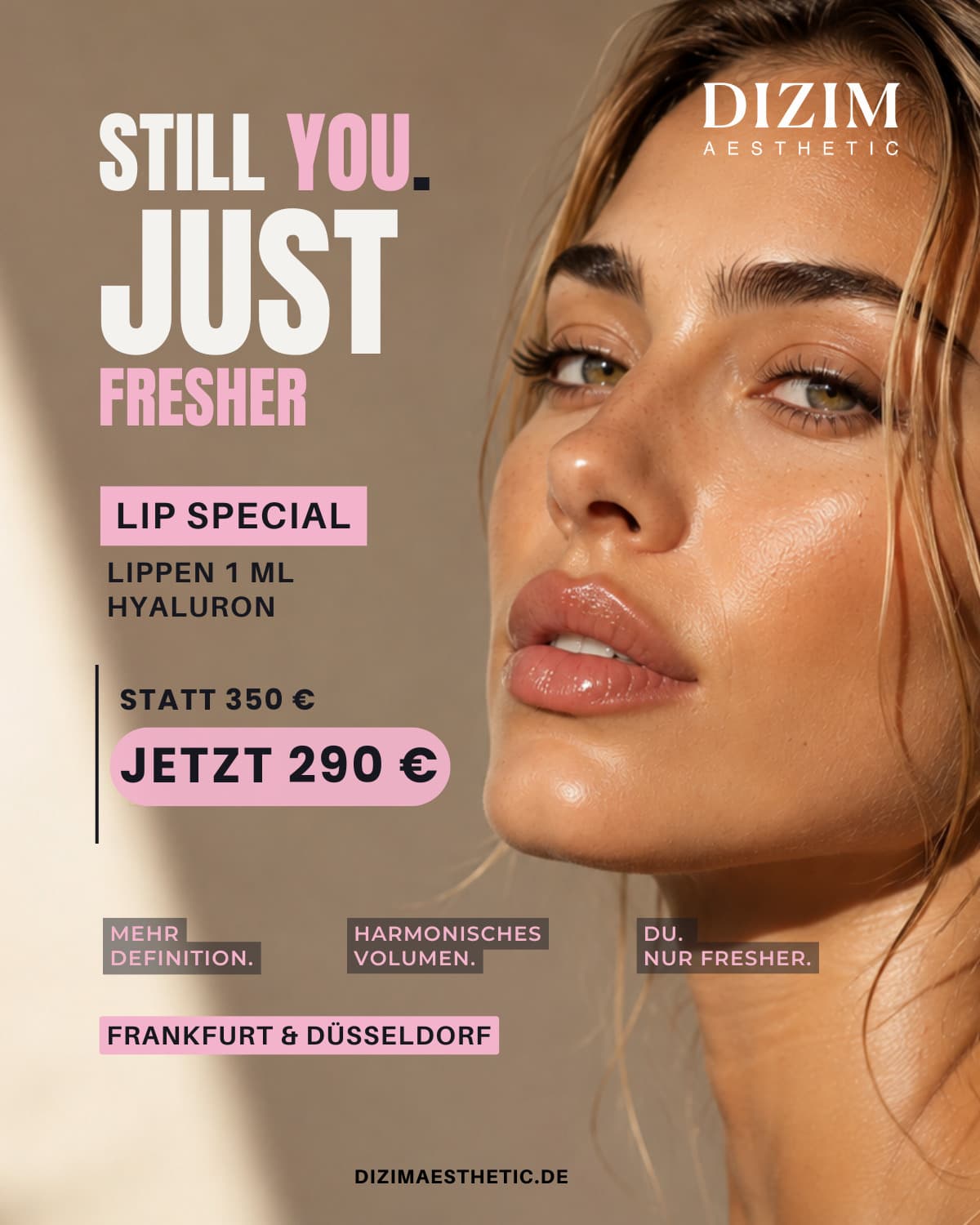 Lip Special bei Dizim Aesthetic - Lippen 1 ml Hyaluron jetzt 290 € statt 350 €