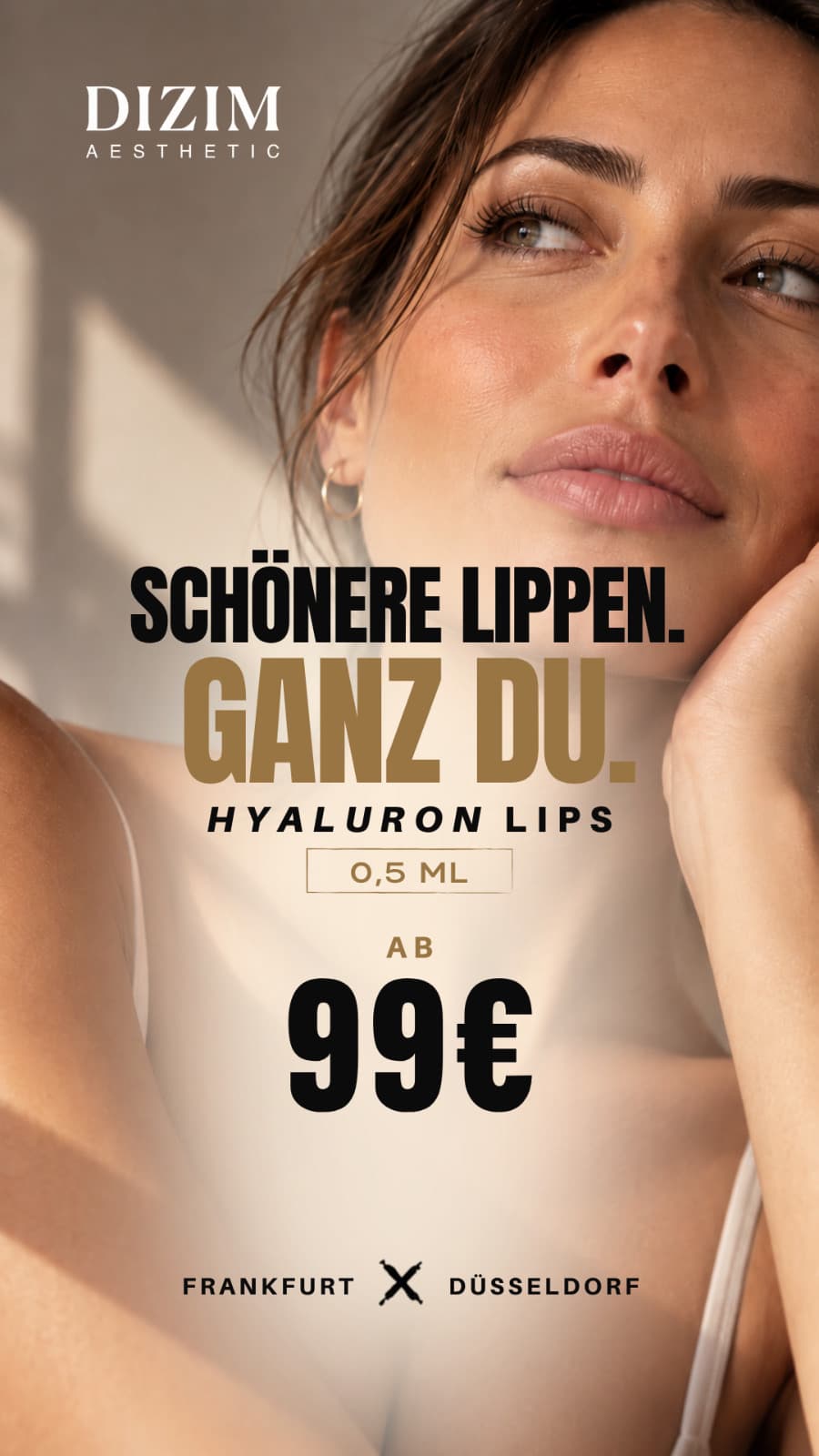 Hyaluron Lips bei Dizim Aesthetic in Frankfurt und Düsseldorf - Lippen 0,5 ml ab 99 €