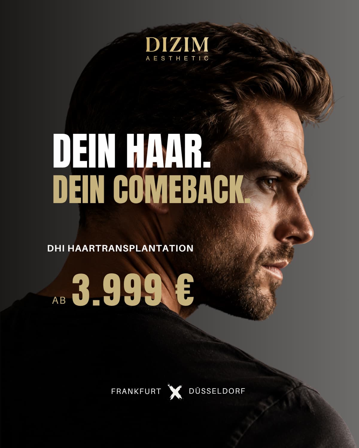 Sommer Special Haartransplantation bei Dizim Aesthetic - DHI 3.999 € statt 4.999 €, FUE Saphir 2.999 € statt 3.999 €